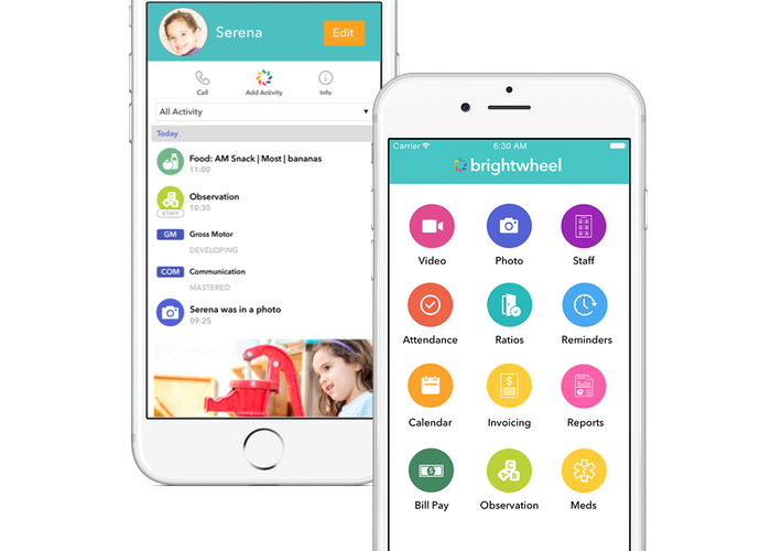Brightwheel app used at My Learning Odyssey